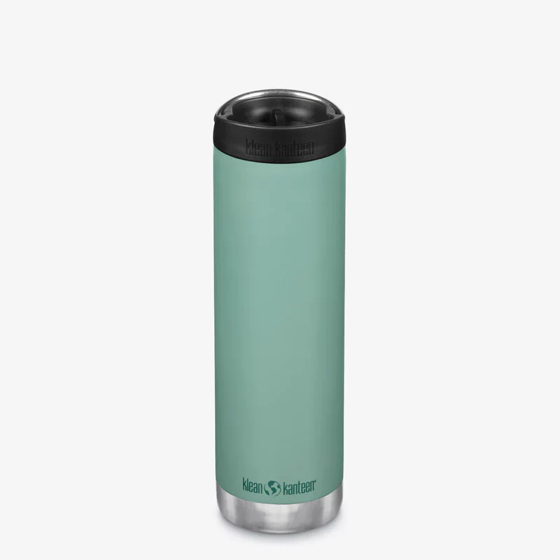 Klean Kanteen Isolatiefles TKWide 20oz-592ml-Cafe-Cap-BerylGreen