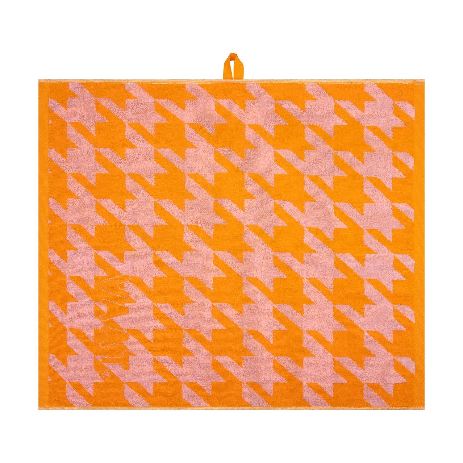 VAAT Thee-en-Keukenhanddoek-Giftset Pied-de-Poule Roze-Oranje - Afbeelding 5