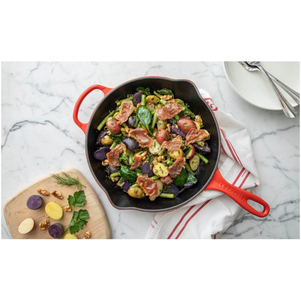 Le Creuset Skillet Koekenpan Signature Kersenrood-23cm - Afbeelding 2