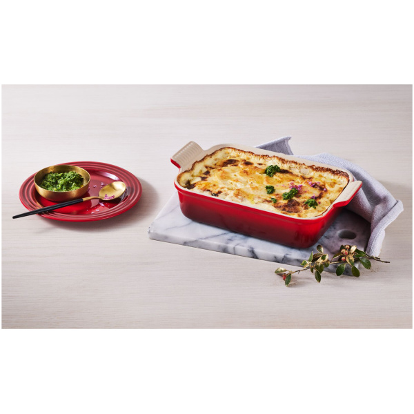 Le Creuset Ovenschaal Rechthoekig-Kersenrood-19cm - Afbeelding 2